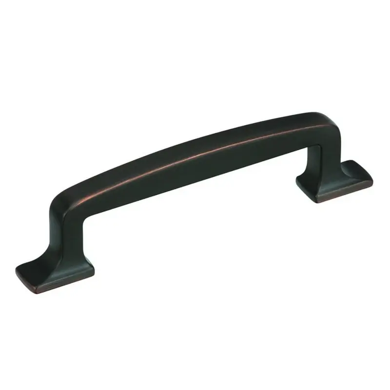 Transitional Arch Cabinet Pull 3-3/4 In. Oil Rubbed Bronze Brown 1 Pk
