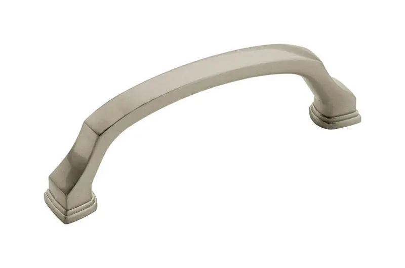 Traditional Arch Cabinet Pull 3-3/4 In. Satin Nickel Silver 1 Pk