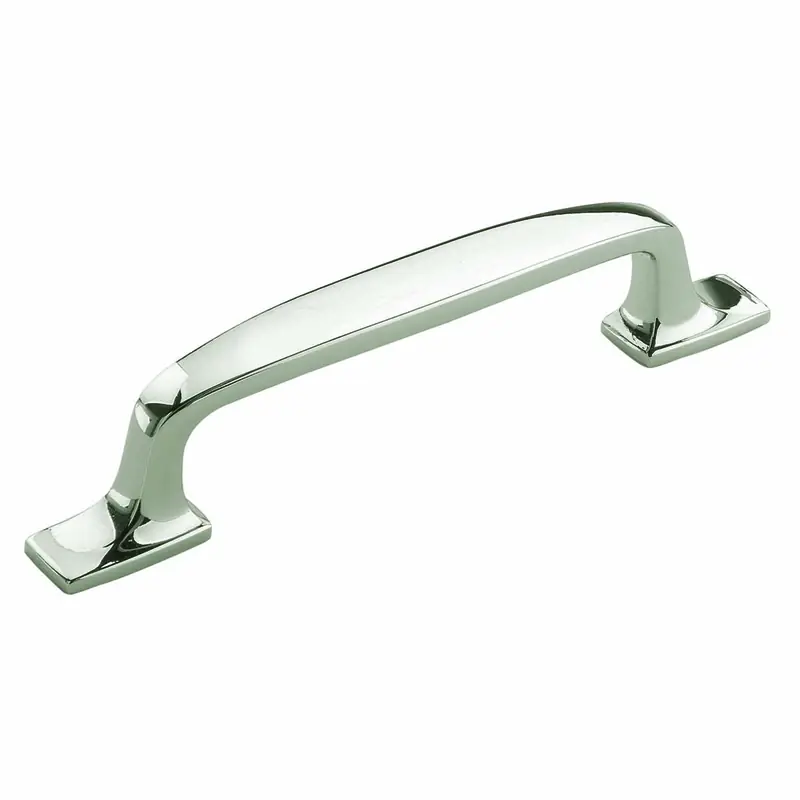 Highland Ridge Collection Transitional Arch Cabinet Pull 3-3/4 In. Polished Nickel Silver 1