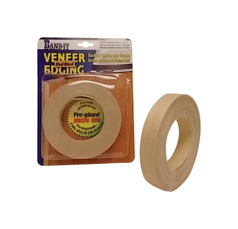 0.75 In. W X 25 Ft. L Prefinished White Birch Wood Veneer Edge Banding