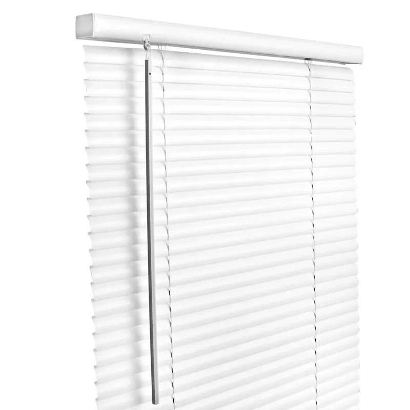 Vinyl 1 In. Cordless Blinds 39 In. W X 64 In. H White