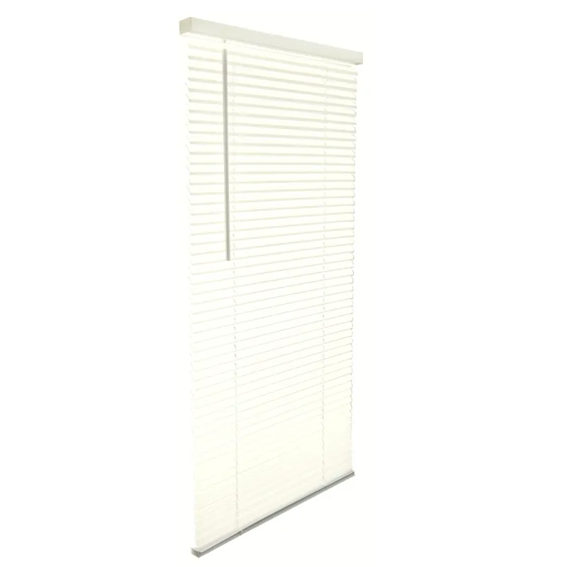 Vinyl 1 In. Cordless Blinds 27 In. W X 64 In. H Alabaster