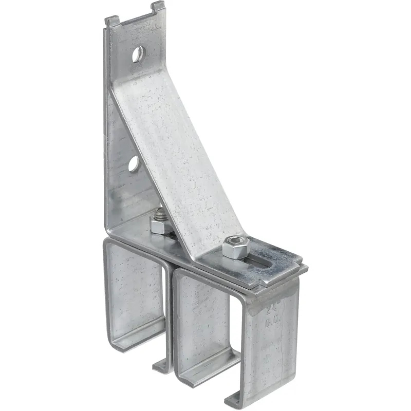 1-3/4 In. L Galvanized Silver Steel Double Box Rail Bracket 1 Pk