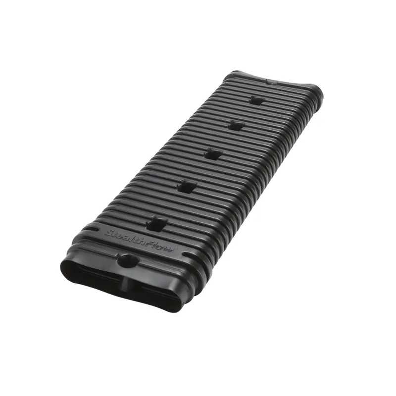Downspout Extender, Low-profile, Black Pvc, 24-in.