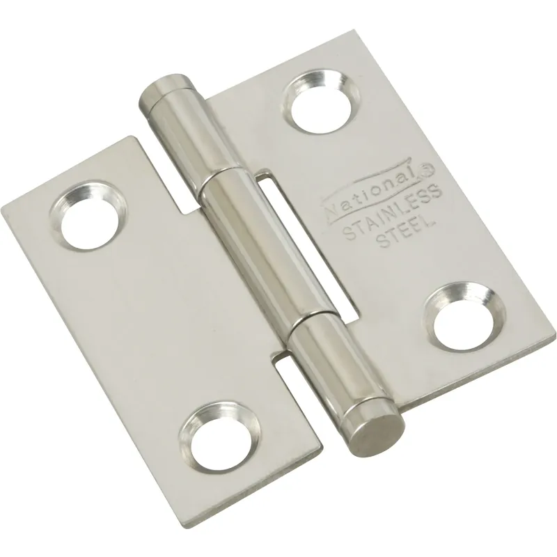 1-1/2 In. L Stainless Steel Door Hinge 2 Pk