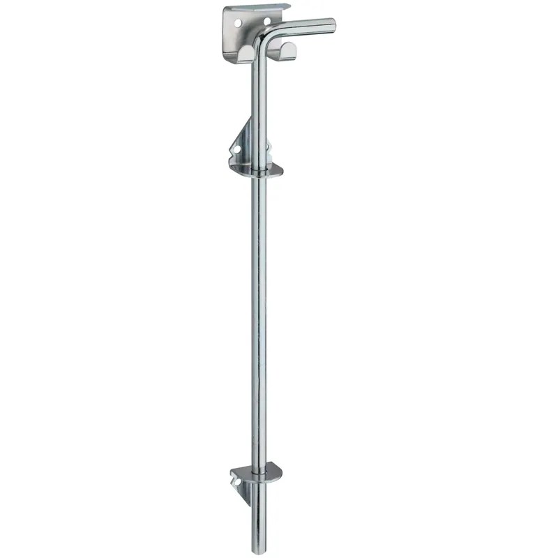 18 In. L Zinc-plated Silver Steel Cane Bolt 1 Pk