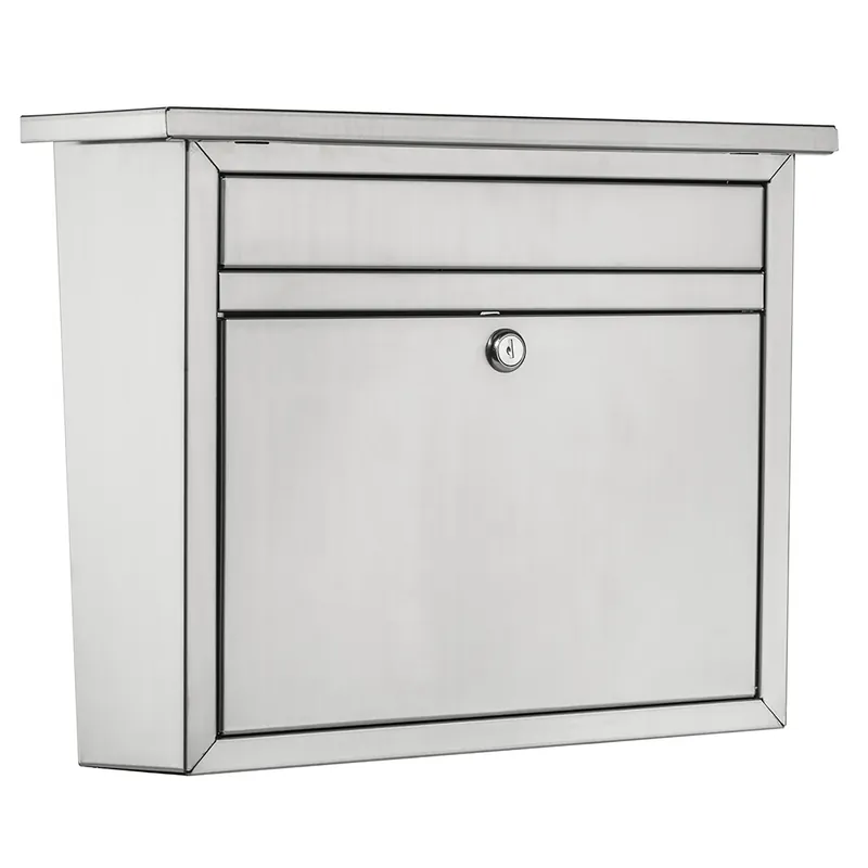 Maya Classic Stainless Steel Wall Mount Mailbox 15.8 In. X 13.2 In.
