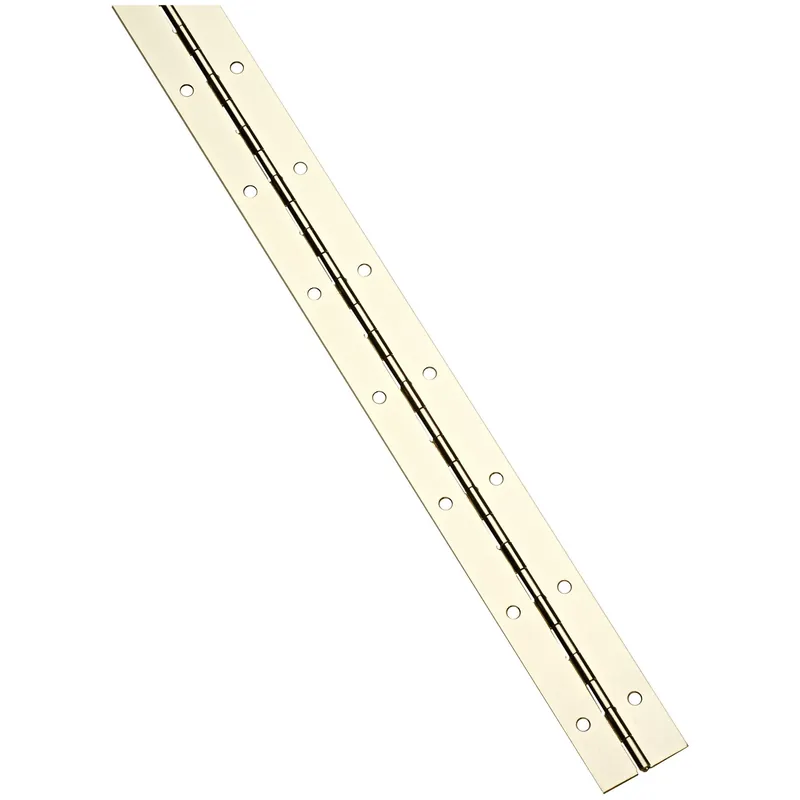 72 In. L Brass-plated Continuous Hinge 1 Pk
