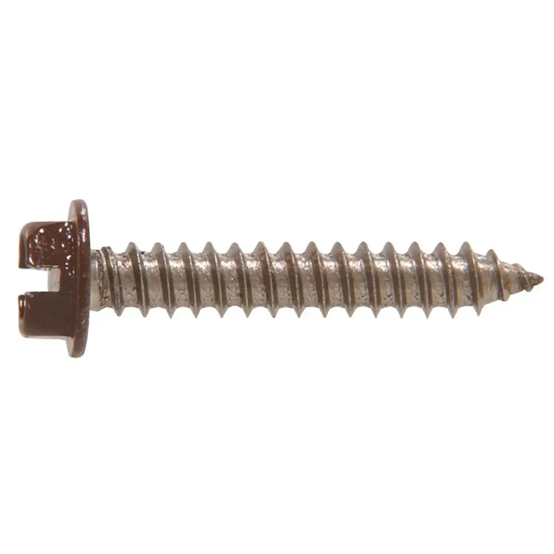 8 3/4 In. Slotted Hex-head Sheet Metal Screws (20-pack)
