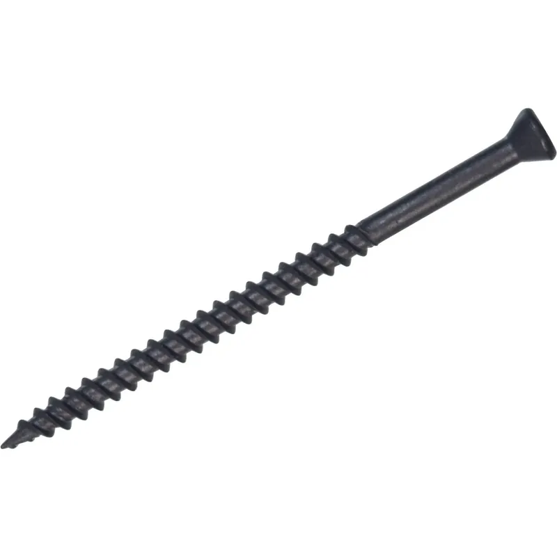 Fas-n-tite Trim Screws, Square, Black Phosphate, 1-5/8-in. X 6, 1-lb.