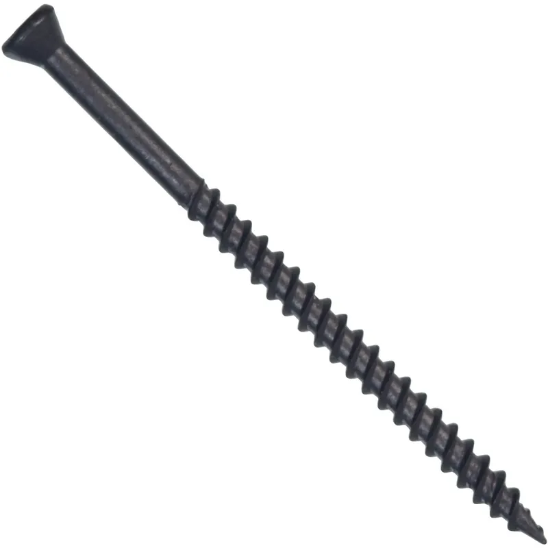 Fas-n-tite Trim Screws, Black Phosphate, 2-1/4-in. X 6, 1-lb.