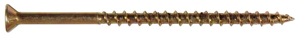 10 X 3-1/2 Inch All Purpose Yellow Deck Screws - 1 Pound