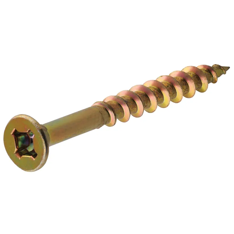 Yellow Deck All Purpose Wood Screw 8" X 2" - 5 Pound Box