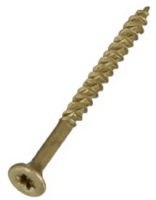 47857 8 X 2 Inch Bronze Colored Wood Screw - 1000 Hour Deck Screw