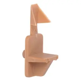 The Hillman Group 6-pack 1/4-in Tan Angled Rectangular Shelving Hardware
