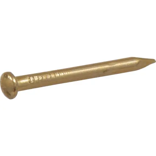 Brass Plated Escutcheon Pins 5/8" X 18 Gauge - 1.5 Ounce Package