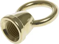 The Hillman Group 5-pack Brass Lamp Loop Holder