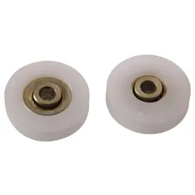 The Hillman Group 6-pack 1-1/4-in Flat Nylon Ball Bearing Tub And Shower Door Rollers