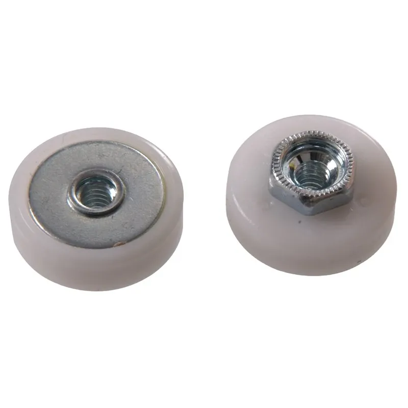 8-pack 3/4-in Flat Nylon Ball Bearing Tub And Shower Door Rollers