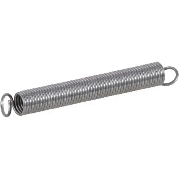 540920 Extension Spring, 2-7/16 In L, Steel, Zinc