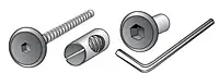 Bolt 1/4-20 X 1-15/16, 50mm Black Steel Fastener