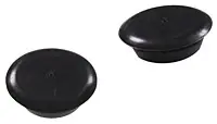 3/4" Black Nylon Flush Button Plug - Durable And Versatile