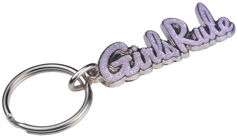 The Hillman Group Key Chains Girls Rule Key Chain (3-pack) Purple 710823