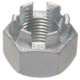 The Hillman Group 8-count 1/2-in Zinc-plated Standard (sae) Castle Nuts