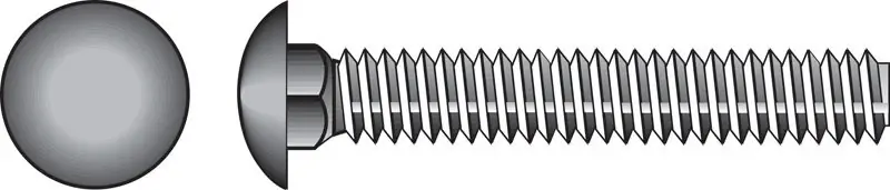 1/4 In. X 4 In. L Hot Dipped Galvanized Steel Carriage Bolt 100 Pk