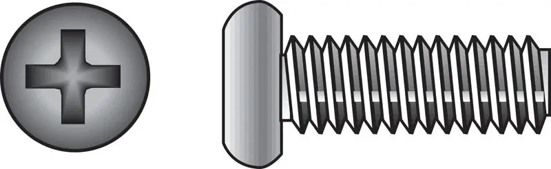 No. 8-32 X 3/8 In. L Phillips Pan Head Stainless Steel Machine Screws 100 Pk