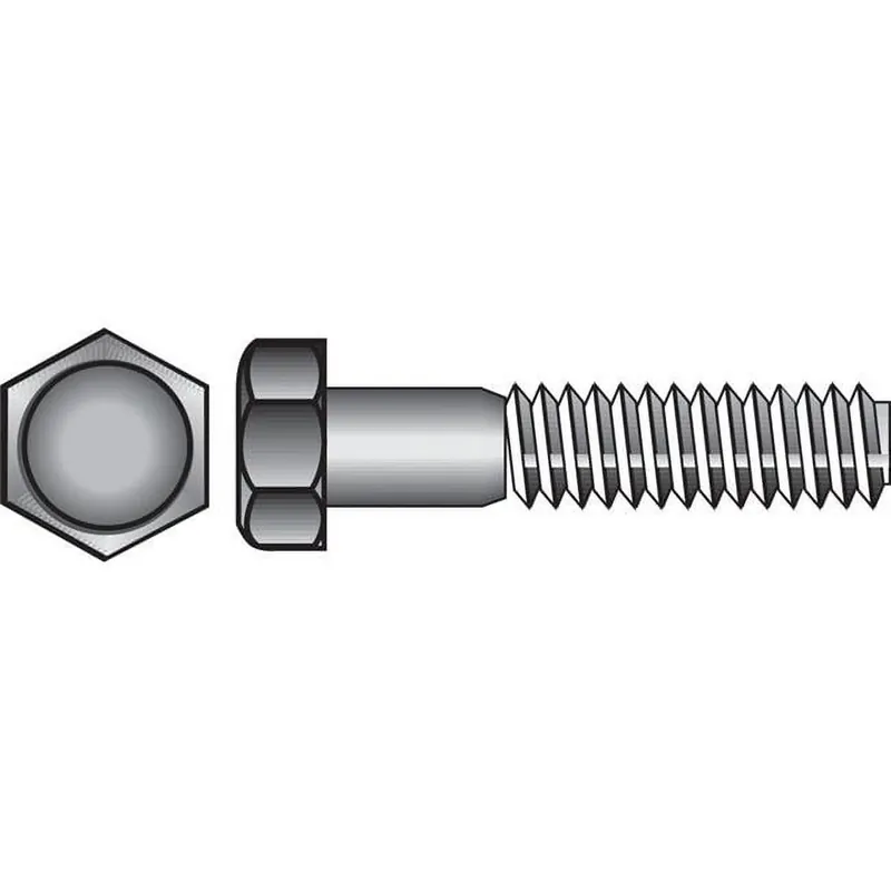 5/16-18 In. D X 6 In. L Stainless Steel Hex Head Cap Screw 25 Pk