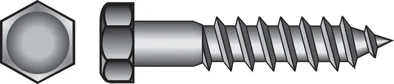 1/4 In. 31 X 4 In. 31 L Hex Stainless Steel Lag Screw 25 Pk