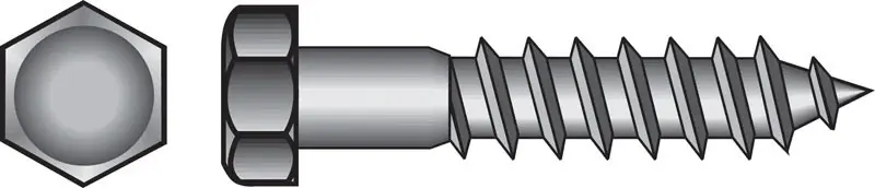 5/16 In. X 1-1/2 In. L Hex Stainless Steel Lag Screw 50 Pk
