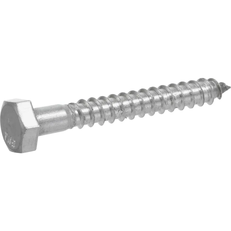 Hex Lag Screw 1/2" X 3-1/2" - Stainless Steel, Each