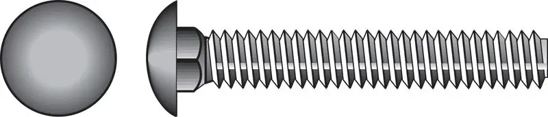 1/4 In. X 4 In. L Stainless Steel Carriage Bolt 25 Pk