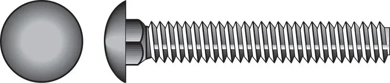 5/16 In. X 3-1/2 In. L Stainless Steel Carriage Bolt 25 Pk