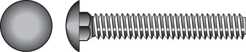 5/16 In. X 4 In. L Stainless Steel Carriage Bolt 25 Pk