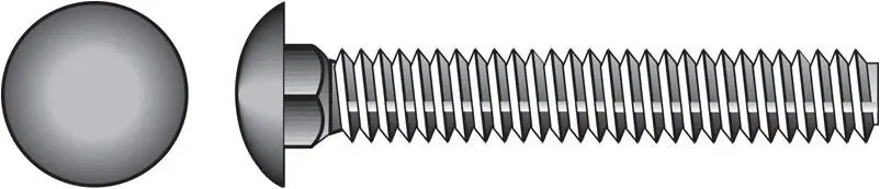 Stainless Steel 3/8" × 2" Carriage Bolt – Heavy‑duty Fastener