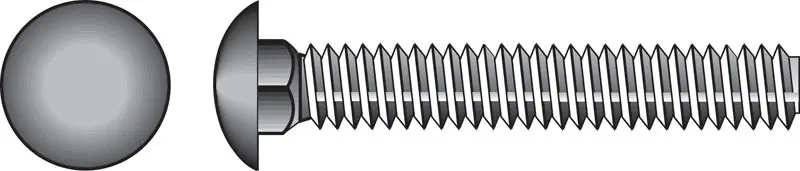 0.375 In. X 4 In. L Stainless Steel Carriage Bolt 25 Pk