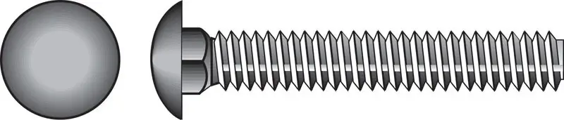 Hillman 1/2 In. Dia. X 2-1/2 In. L Stainless Steel Carriage Bolt 25 Pk