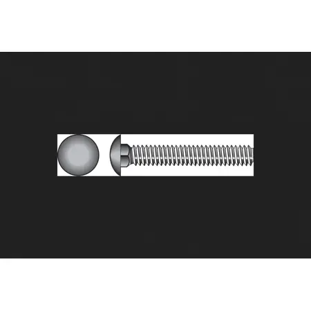 1/2 In. X 6 In. L Zinc-plated Stainless Steel Carriage Bolt 10 Pk