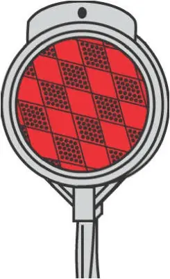 Driveway Marker, Red/white, 36-in.
