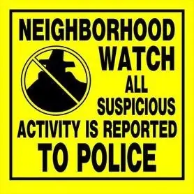 Hillman 11" X 11" Neighborhood Watch Outdoor Sign – Durable Plastic Safety Marker