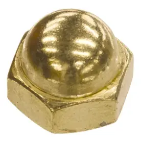 The Hillman Group 15-count 10 Brass Standard (sae) Cap Nuts