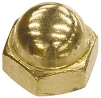 The Hillman Group 15-count 10 Brass Standard (sae) Cap Nuts