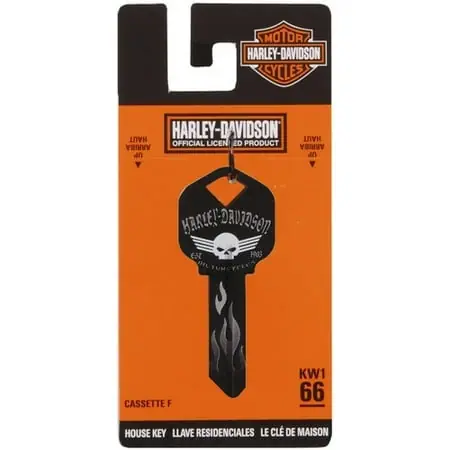 Harley-davidson Gray Skeleton Key Blank By The Hillman Group - Model 66