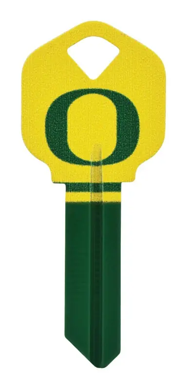 Fanatix Oregon Ducks University Key Blank 66 - Model 89823 - Brass Finish
