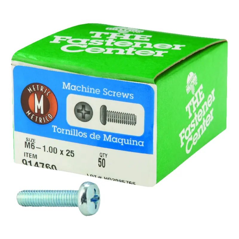 M6-1 Ga. X 25 Mm L Phillips Pan Head Zinc-plated Steel Metric Machine Screws 1 Pk