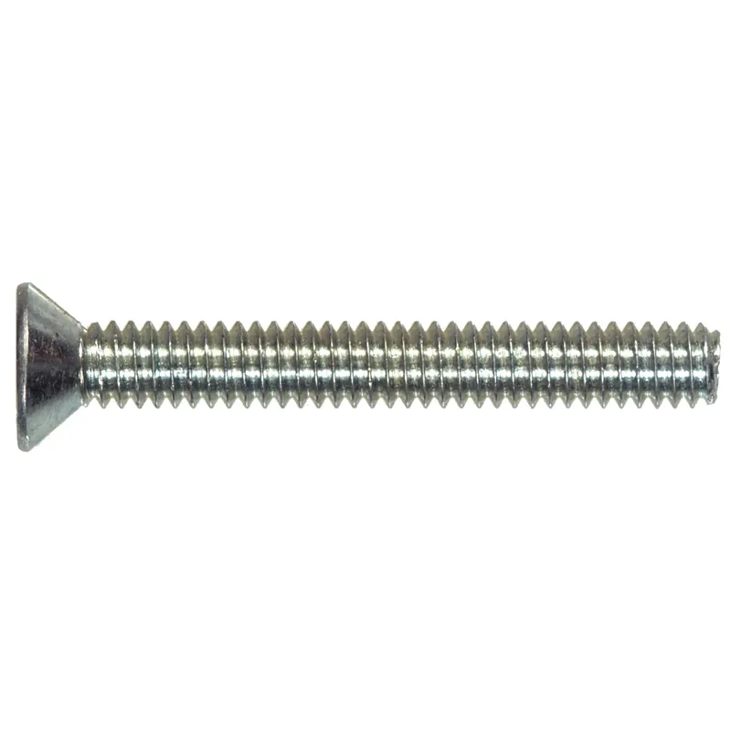 The Hillman Group 936 Zinc Flat Head Slotted Machine Screw, 12-24 X 1-inch, 30-pack