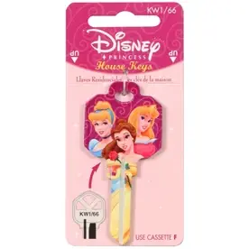 66 Disney Princess House Entry Key Blank - Fun Design For Kids
